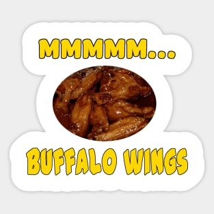 Mmmm... Buffalo Wings Sticker